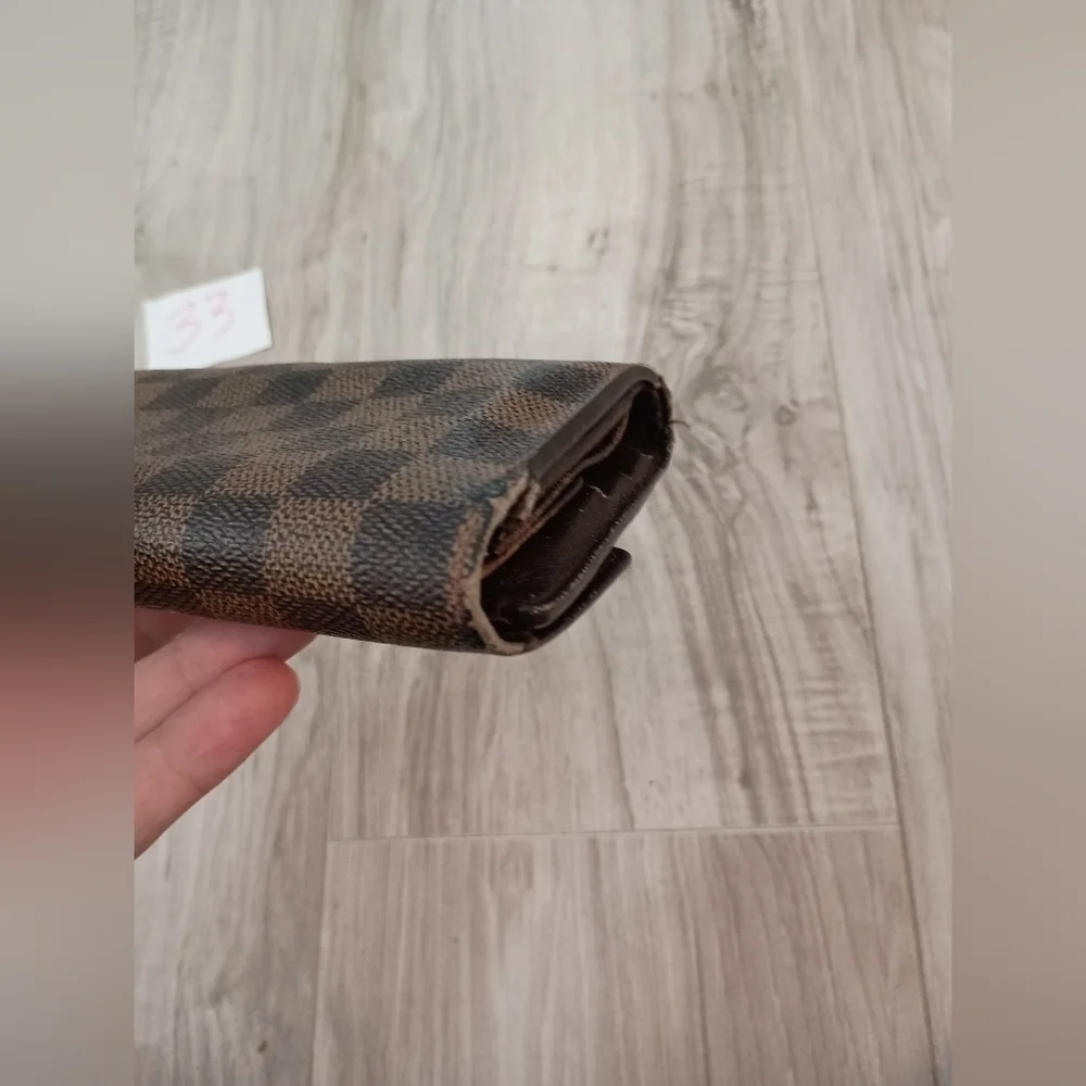 Checkered Brown and Black Wallet